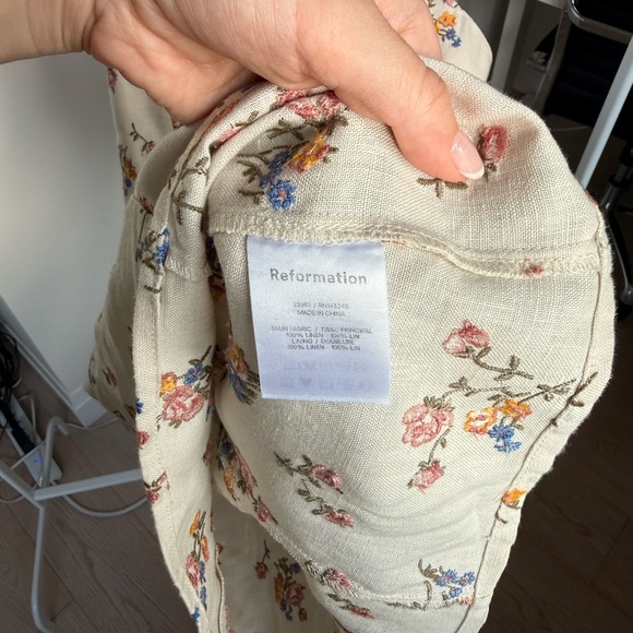 Reformation Floral Embroidered Mini Dress - Picture 4 of 4
